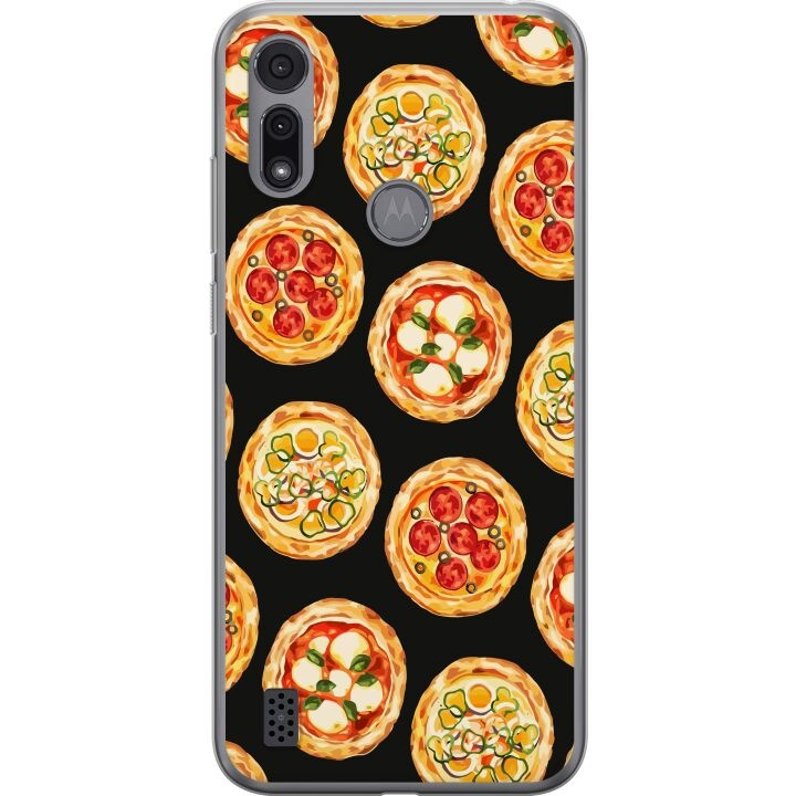 Kännykkäkuori Motorola Moto E6i-laitteelle, jossa on Pizza kuvio ryhmässä ÄLYPUHELIMET JA TABLETIT / Puhelimen suojakotelo / Motorola @ TP E-commerce Nordic AB (A54354)