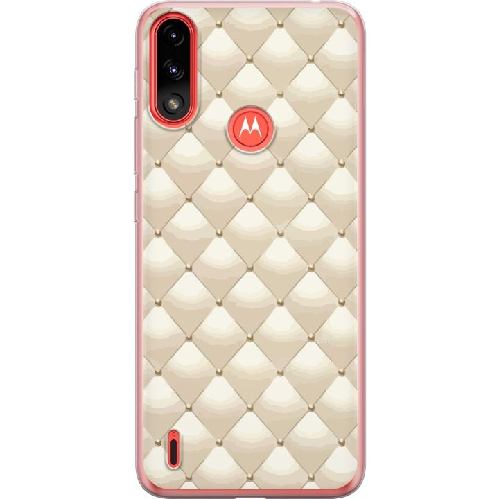 Kännykkäkuori Motorola Moto E7 Power-laitteelle, jossa on Kultakiilto kuvio ryhmässä ÄLYPUHELIMET JA TABLETIT / Puhelimen suojakotelo / Motorola @ TP E-commerce Nordic AB (A54475)