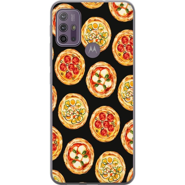 Kännykkäkuori Motorola Moto G10-laitteelle, jossa on Pizza kuvio ryhmässä ÄLYPUHELIMET JA TABLETIT / Puhelimen suojakotelo / Motorola @ TP E-commerce Nordic AB (A54597)