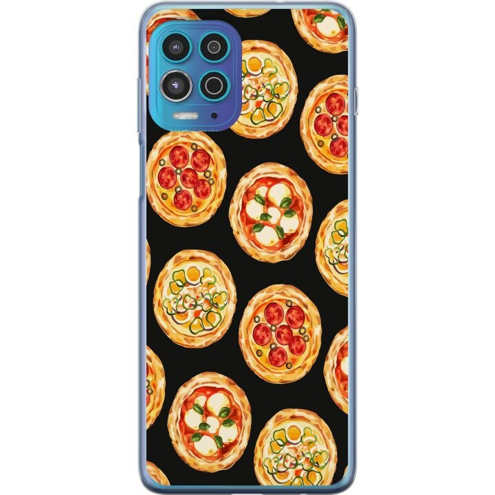 Kännykkäkuori Motorola Moto G100-laitteelle, jossa on Pizza kuvio ryhmässä ÄLYPUHELIMET JA TABLETIT / Puhelimen suojakotelo / Motorola @ TP E-commerce Nordic AB (A54624)