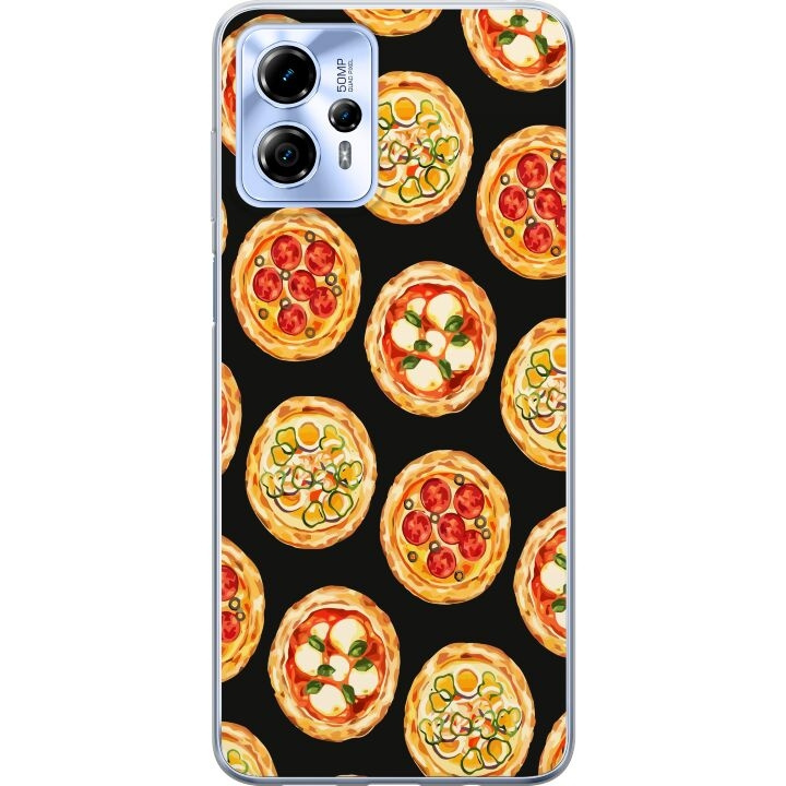 Kännykkäkuori Motorola Moto G13-laitteelle, jossa on Pizza kuvio ryhmässä ÄLYPUHELIMET JA TABLETIT / Puhelimen suojakotelo / Motorola @ TP E-commerce Nordic AB (A54678)