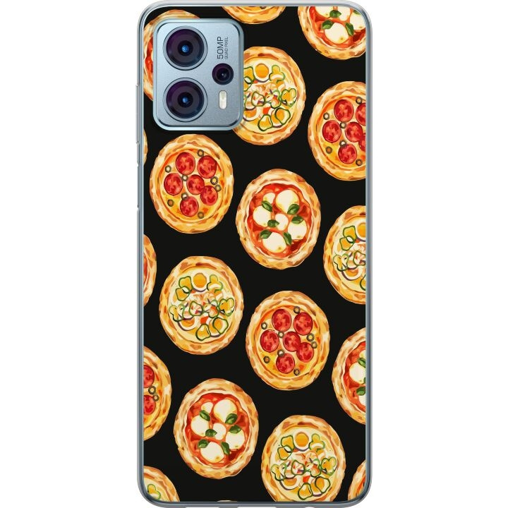 Kännykkäkuori Motorola Moto G23-laitteelle, jossa on Pizza kuvio ryhmässä ÄLYPUHELIMET JA TABLETIT / Puhelimen suojakotelo / Motorola @ TP E-commerce Nordic AB (A54813)