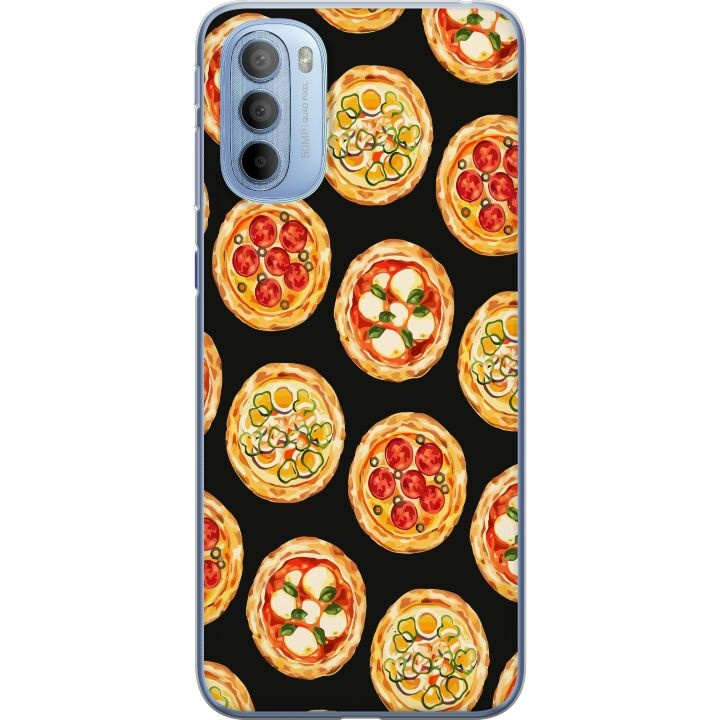 Kännykkäkuori Motorola Moto G31-laitteelle, jossa on Pizza kuvio ryhmässä ÄLYPUHELIMET JA TABLETIT / Puhelimen suojakotelo / Motorola @ TP E-commerce Nordic AB (A54921)