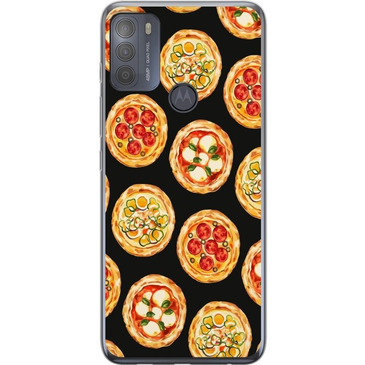 Kännykkäkuori Motorola Moto G50-laitteelle, jossa on Pizza kuvio ryhmässä ÄLYPUHELIMET JA TABLETIT / Puhelimen suojakotelo / Motorola @ TP E-commerce Nordic AB (A55056)