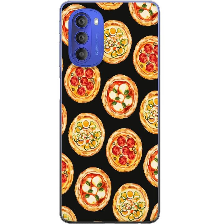 Kännykkäkuori Motorola Moto G51 5G-laitteelle, jossa on Pizza kuvio ryhmässä ÄLYPUHELIMET JA TABLETIT / Puhelimen suojakotelo / Motorola @ TP E-commerce Nordic AB (A55083)