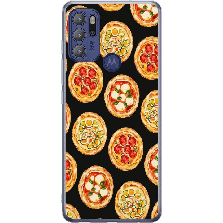 Kännykkäkuori Motorola Moto G60S-laitteelle, jossa on Pizza kuvio ryhmässä ÄLYPUHELIMET JA TABLETIT / Puhelimen suojakotelo / Motorola @ TP E-commerce Nordic AB (A55218)