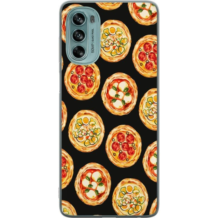 Kännykkäkuori Motorola Moto G62 5G-laitteelle, jossa on Pizza kuvio ryhmässä ÄLYPUHELIMET JA TABLETIT / Puhelimen suojakotelo / Motorola @ TP E-commerce Nordic AB (A55245)