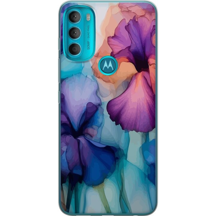 Kännykkäkuori Motorola Moto G71 5G-laitteelle, jossa on Maagiset kukat kuvio ryhmässä ÄLYPUHELIMET JA TABLETIT / Puhelimen suojakotelo / Motorola @ TP E-commerce Nordic AB (A55289)