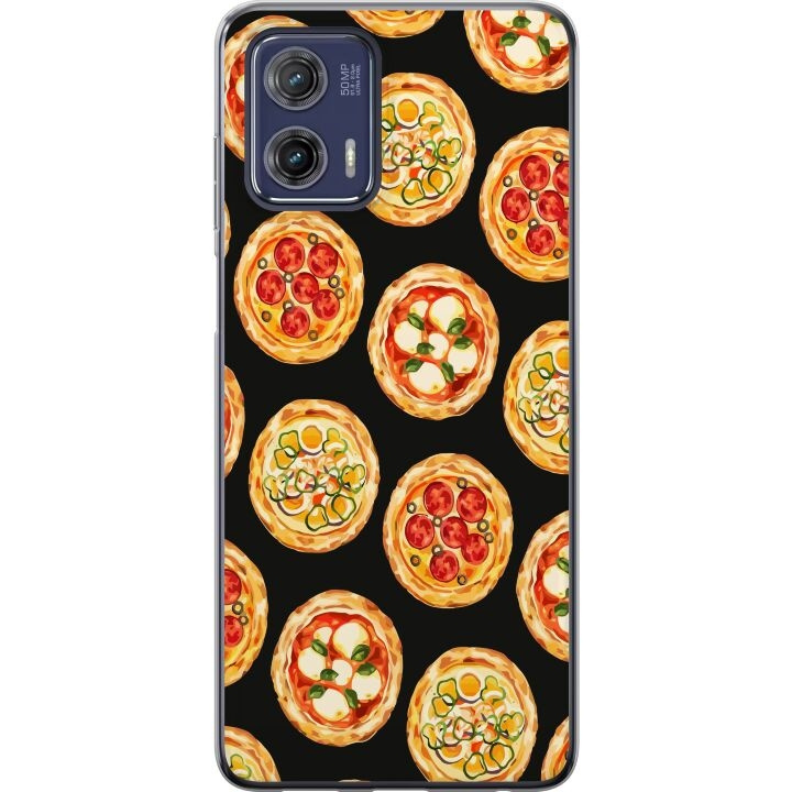 Kännykkäkuori Motorola Moto G73-laitteelle, jossa on Pizza kuvio ryhmässä ÄLYPUHELIMET JA TABLETIT / Puhelimen suojakotelo / Motorola @ TP E-commerce Nordic AB (A55407)