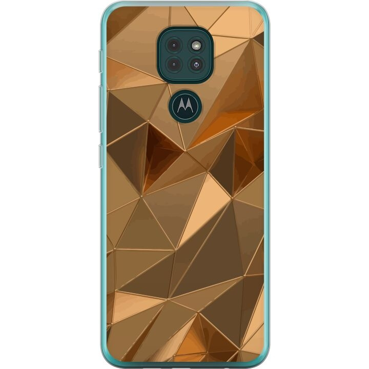 Kännykkäkuori Motorola Moto G9 Play-laitteelle, jossa on 3D Kulta kuvio ryhmässä ÄLYPUHELIMET JA TABLETIT / Puhelimen suojakotelo / Motorola @ TP E-commerce Nordic AB (A55634)