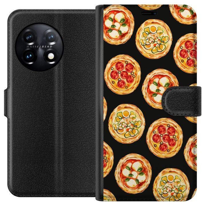 Lompakkokotelo OnePlus 11-laitteelle, jossa on Pizza kuvio ryhmässä ÄLYPUHELIMET JA TABLETIT / Puhelimen suojakotelo / OnePlus @ TP E-commerce Nordic AB (A56406)