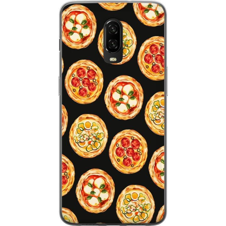 Kännykkäkuori OnePlus 6T-laitteelle, jossa on Pizza kuvio ryhmässä ÄLYPUHELIMET JA TABLETIT / Puhelimen suojakotelo / OnePlus @ TP E-commerce Nordic AB (A56568)