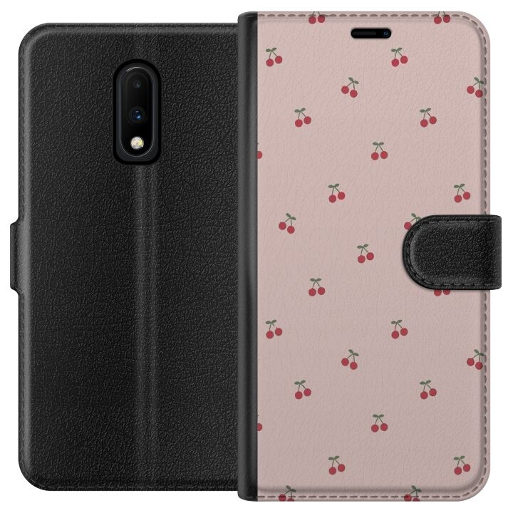 Lompakkokotelo OnePlus 7-laitteelle, jossa on Kirsikka kuvio ryhmässä ÄLYPUHELIMET JA TABLETIT / Puhelimen suojakotelo / OnePlus @ TP E-commerce Nordic AB (A56589)