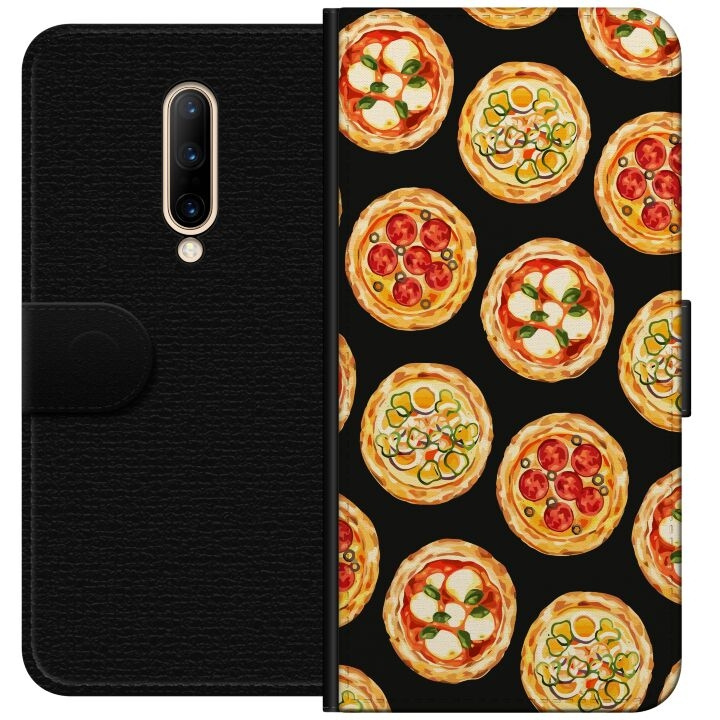 Lompakkokotelo OnePlus 7 Pro-laitteelle, jossa on Pizza kuvio ryhmässä ÄLYPUHELIMET JA TABLETIT / Puhelimen suojakotelo / OnePlus @ TP E-commerce Nordic AB (A56649)