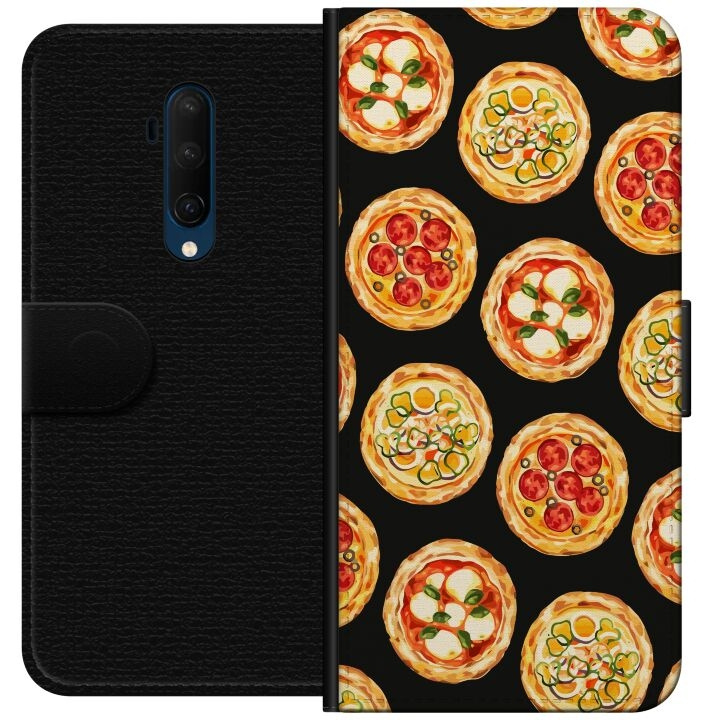 Lompakkokotelo OnePlus 7T Pro-laitteelle, jossa on Pizza kuvio ryhmässä ÄLYPUHELIMET JA TABLETIT / Puhelimen suojakotelo / OnePlus @ TP E-commerce Nordic AB (A56757)