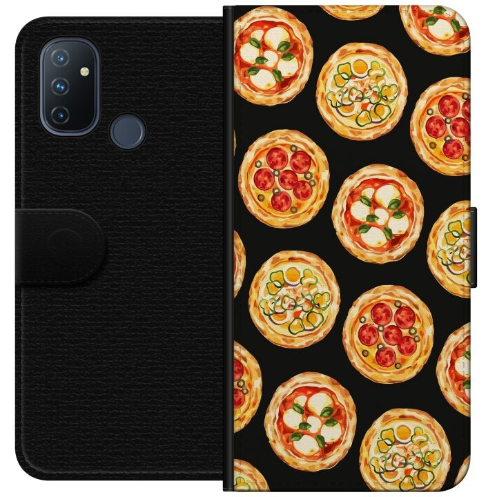 Lompakkokotelo OnePlus Nord N100-laitteelle, jossa on Pizza kuvio ryhmässä ÄLYPUHELIMET JA TABLETIT / Puhelimen suojakotelo / OnePlus @ TP E-commerce Nordic AB (A57270)