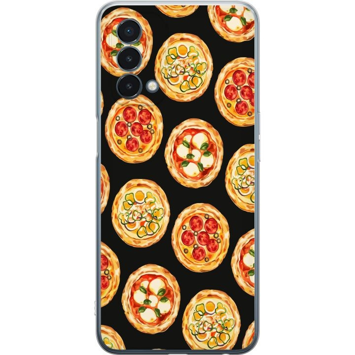 Kännykkäkuori OnePlus Nord N200 5G-laitteelle, jossa on Pizza kuvio ryhmässä ÄLYPUHELIMET JA TABLETIT / Puhelimen suojakotelo / OnePlus @ TP E-commerce Nordic AB (A57405)