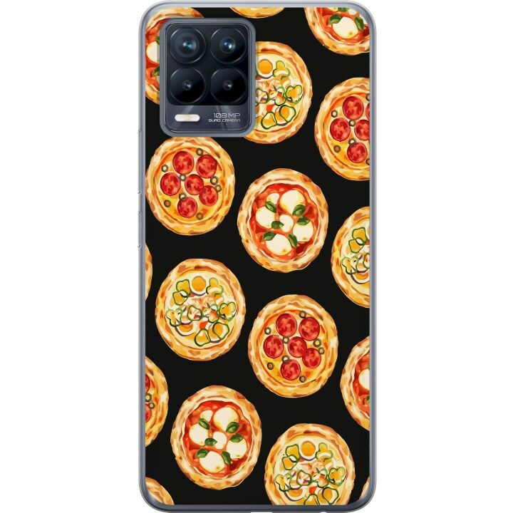 Kännykkäkuori Realme 8-laitteelle, jossa on Pizza kuvio ryhmässä ÄLYPUHELIMET JA TABLETIT / Puhelimen suojakotelo / Realme @ TP E-commerce Nordic AB (A57972)