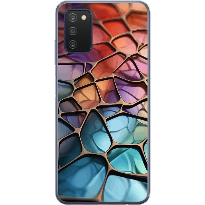 Kännykkäkuori Samsung Galaxy A03s-laitteelle, jossa on Metallikuviointi kuvio ryhmässä ÄLYPUHELIMET JA TABLETIT / Puhelimen suojakotelo / Samsung @ TP E-commerce Nordic AB (A58293)