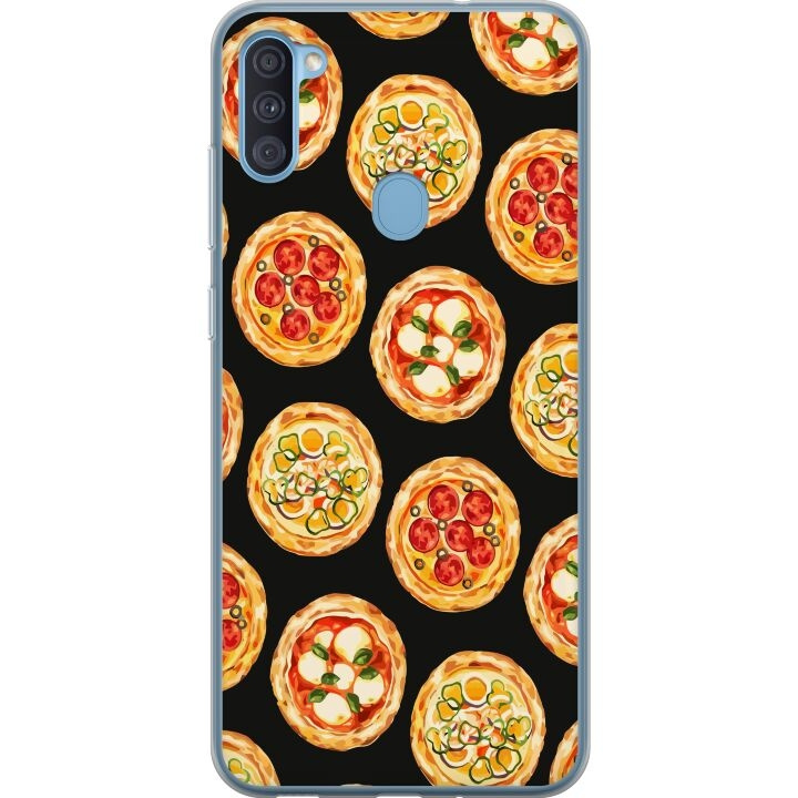 Kännykkäkuori Samsung Galaxy A11-laitteelle, jossa on Pizza kuvio ryhmässä ÄLYPUHELIMET JA TABLETIT / Puhelimen suojakotelo / Samsung @ TP E-commerce Nordic AB (A58566)