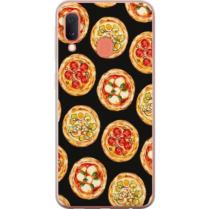 Kännykkäkuori Samsung Galaxy A20e-laitteelle, jossa on Pizza kuvio ryhmässä ÄLYPUHELIMET JA TABLETIT / Puhelimen suojakotelo / Samsung @ TP E-commerce Nordic AB (A58836)