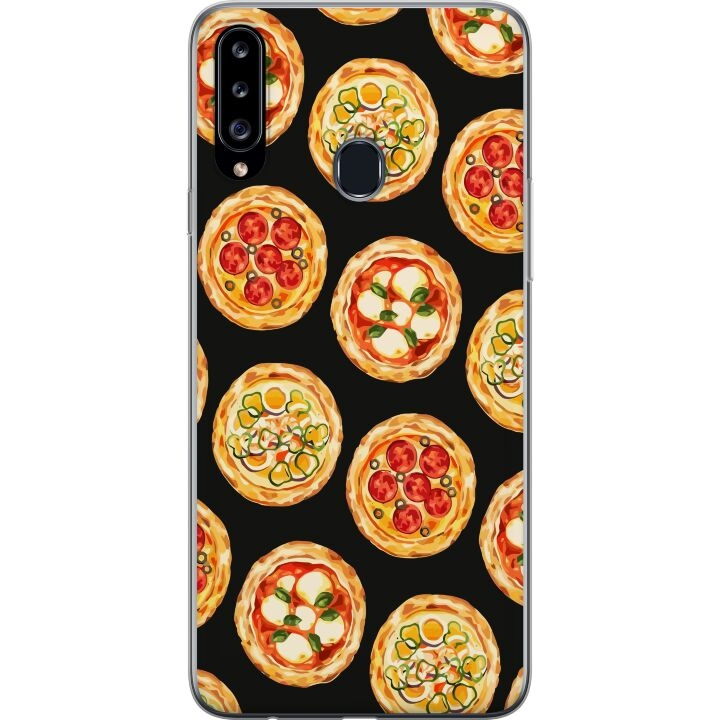 Kännykkäkuori Samsung Galaxy A20s-laitteelle, jossa on Pizza kuvio ryhmässä ÄLYPUHELIMET JA TABLETIT / Puhelimen suojakotelo / Samsung @ TP E-commerce Nordic AB (A58890)