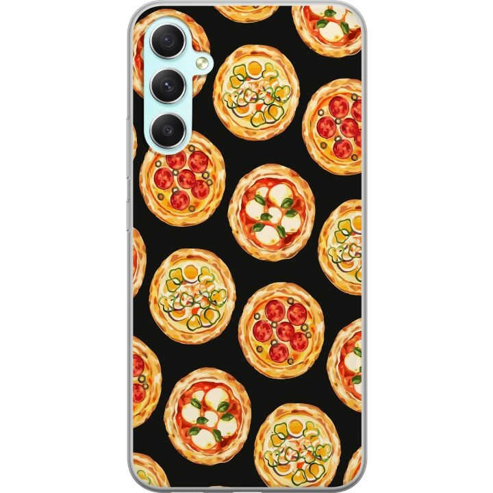 Kännykkäkuori Samsung Galaxy A34-laitteelle, jossa on Pizza kuvio ryhmässä ÄLYPUHELIMET JA TABLETIT / Puhelimen suojakotelo / Samsung @ TP E-commerce Nordic AB (A59349)