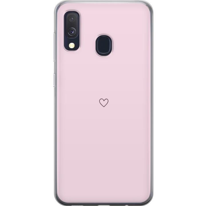 Kännykkäkuori Samsung Galaxy A40-laitteelle, jossa on Sydän kuvio ryhmässä ÄLYPUHELIMET JA TABLETIT / Puhelimen suojakotelo / Samsung @ TP E-commerce Nordic AB (A59490)