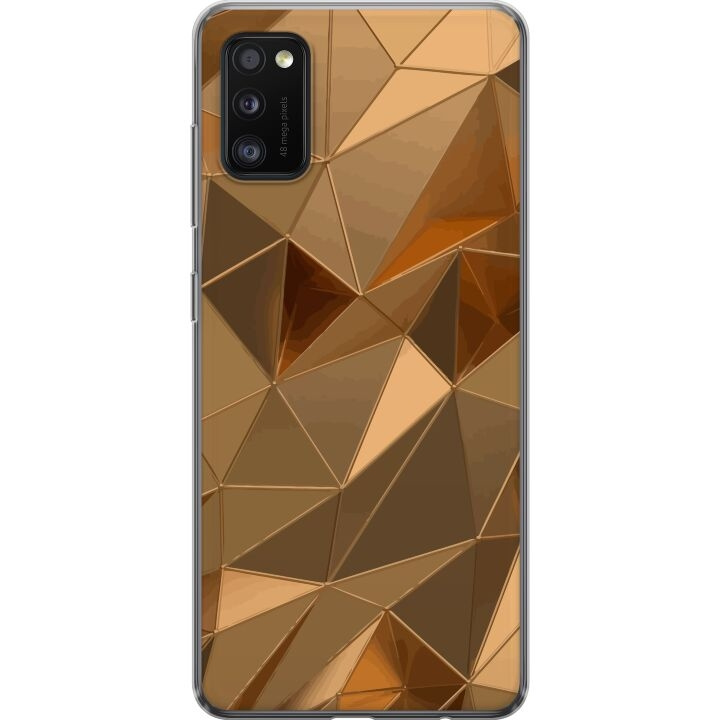 Kännykkäkuori Samsung Galaxy A41-laitteelle, jossa on 3D Kulta kuvio ryhmässä ÄLYPUHELIMET JA TABLETIT / Puhelimen suojakotelo / Samsung @ TP E-commerce Nordic AB (A59549)