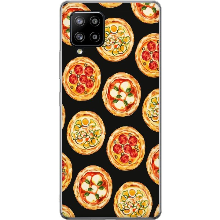 Kännykkäkuori Samsung Galaxy A42 5G-laitteelle, jossa on Pizza kuvio ryhmässä ÄLYPUHELIMET JA TABLETIT / Puhelimen suojakotelo / Samsung @ TP E-commerce Nordic AB (A59592)