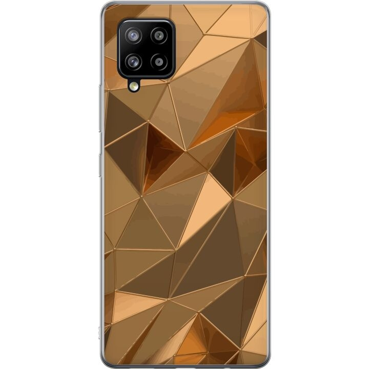 Kännykkäkuori Samsung Galaxy A42 5G-laitteelle, jossa on 3D Kulta kuvio ryhmässä ÄLYPUHELIMET JA TABLETIT / Puhelimen suojakotelo / Samsung @ TP E-commerce Nordic AB (A59603)