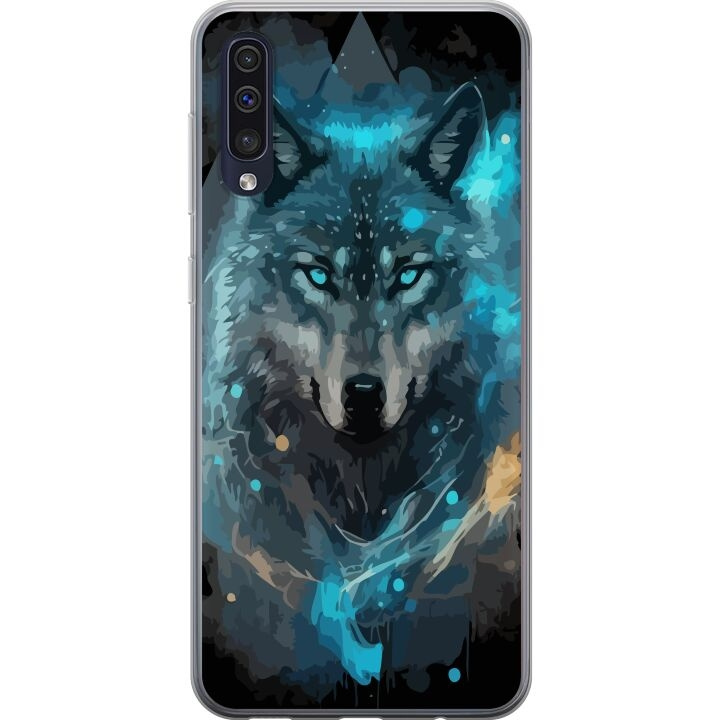 Kännykkäkuori Samsung Galaxy A50-laitteelle, jossa on Susi kuvio ryhmässä ÄLYPUHELIMET JA TABLETIT / Puhelimen suojakotelo / Samsung @ TP E-commerce Nordic AB (A59638)