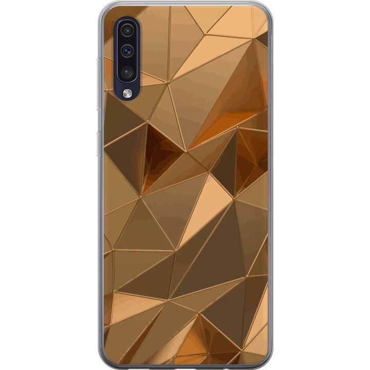 Kännykkäkuori Samsung Galaxy A50-laitteelle, jossa on 3D Kulta kuvio ryhmässä ÄLYPUHELIMET JA TABLETIT / Puhelimen suojakotelo / Samsung @ TP E-commerce Nordic AB (A59657)