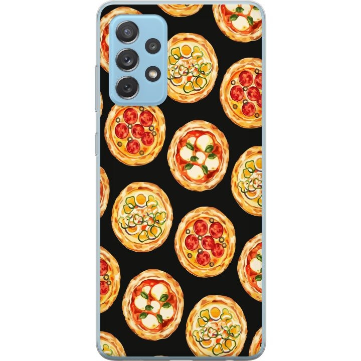 Kännykkäkuori Samsung Galaxy A52 5G-laitteelle, jossa on Pizza kuvio ryhmässä ÄLYPUHELIMET JA TABLETIT / Puhelimen suojakotelo / Samsung @ TP E-commerce Nordic AB (A59754)