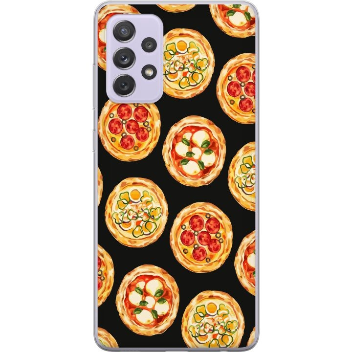 Kännykkäkuori Samsung Galaxy A52s 5G-laitteelle, jossa on Pizza kuvio ryhmässä ÄLYPUHELIMET JA TABLETIT / Puhelimen suojakotelo / Samsung @ TP E-commerce Nordic AB (A59808)