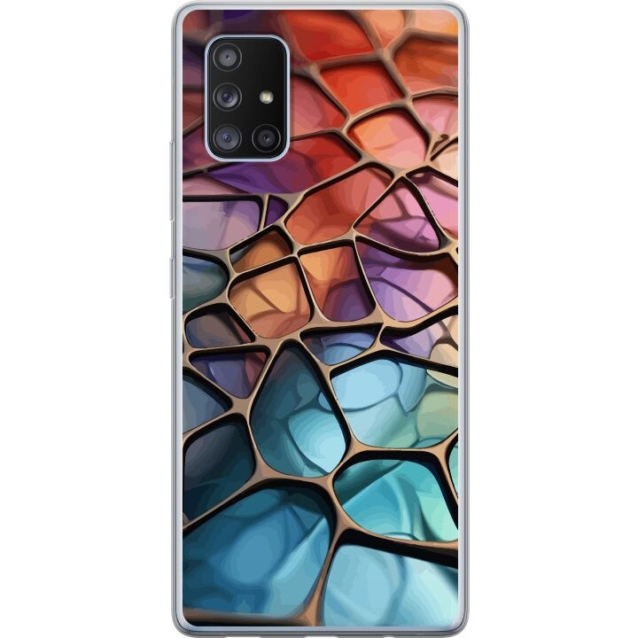 Kännykkäkuori Samsung Galaxy A71 5G-laitteelle, jossa on Metallikuviointi kuvio ryhmässä ÄLYPUHELIMET JA TABLETIT / Puhelimen suojakotelo / Samsung @ TP E-commerce Nordic AB (A60102)