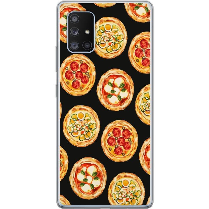 Kännykkäkuori Samsung Galaxy A71 5G-laitteelle, jossa on Pizza kuvio ryhmässä ÄLYPUHELIMET JA TABLETIT / Puhelimen suojakotelo / Samsung @ TP E-commerce Nordic AB (A60105)