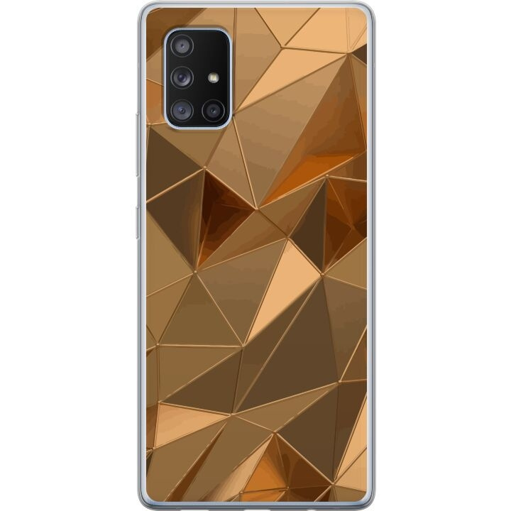 Kännykkäkuori Samsung Galaxy A71 5G-laitteelle, jossa on 3D Kulta kuvio ryhmässä ÄLYPUHELIMET JA TABLETIT / Puhelimen suojakotelo / Samsung @ TP E-commerce Nordic AB (A60116)