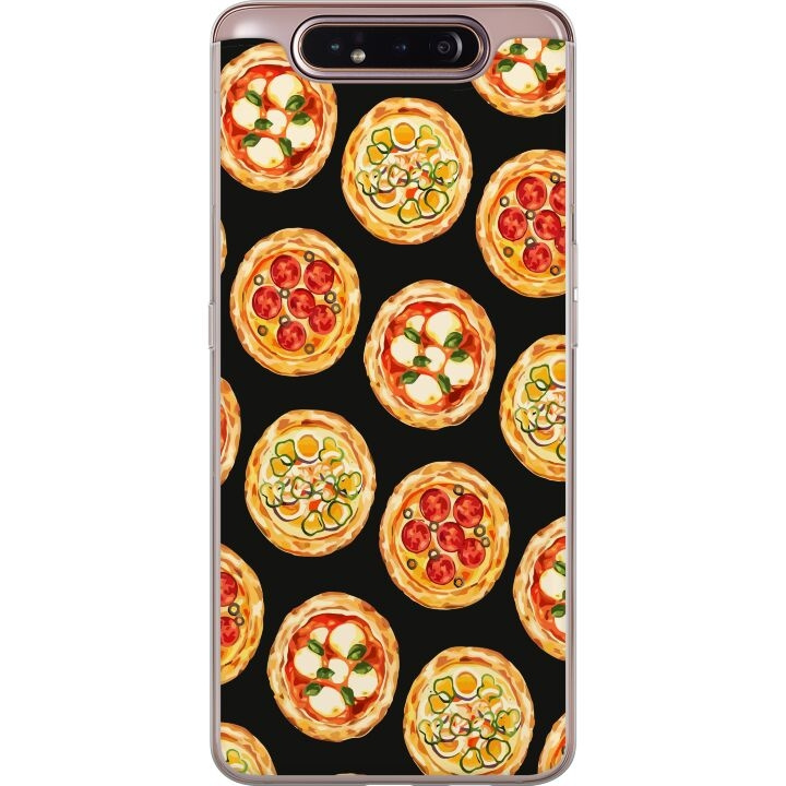 Kännykkäkuori Samsung Galaxy A80-laitteelle, jossa on Pizza kuvio ryhmässä ÄLYPUHELIMET JA TABLETIT / Puhelimen suojakotelo / Samsung @ TP E-commerce Nordic AB (A60240)