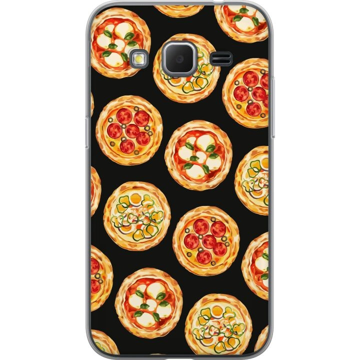 Kännykkäkuori Samsung Galaxy Core Prime-laitteelle, jossa on Pizza kuvio ryhmässä ÄLYPUHELIMET JA TABLETIT / Puhelimen suojakotelo / Samsung @ TP E-commerce Nordic AB (A60375)