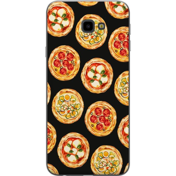 Kännykkäkuori Samsung Galaxy J4+-laitteelle, jossa on Pizza kuvio ryhmässä ÄLYPUHELIMET JA TABLETIT / Puhelimen suojakotelo / Samsung @ TP E-commerce Nordic AB (A60429)