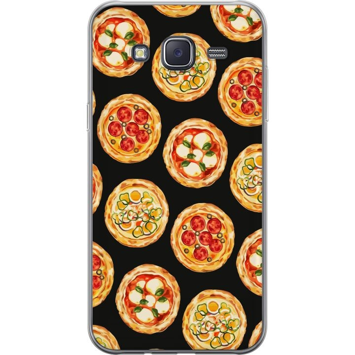 Kännykkäkuori Samsung Galaxy J5-laitteelle, jossa on Pizza kuvio ryhmässä ÄLYPUHELIMET JA TABLETIT / Puhelimen suojakotelo / Samsung @ TP E-commerce Nordic AB (A60456)