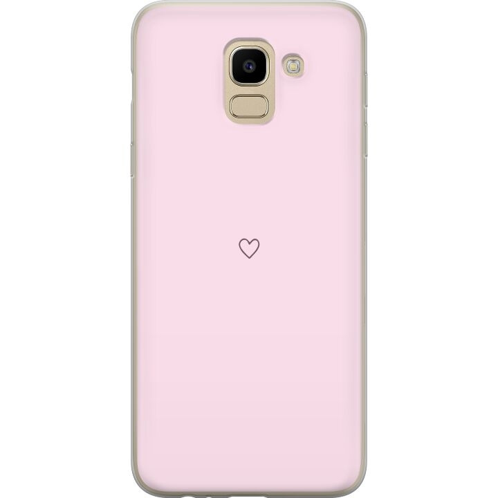 Kännykkäkuori Samsung Galaxy J6-laitteelle, jossa on Sydän kuvio ryhmässä ÄLYPUHELIMET JA TABLETIT / Puhelimen suojakotelo / Samsung @ TP E-commerce Nordic AB (A60489)