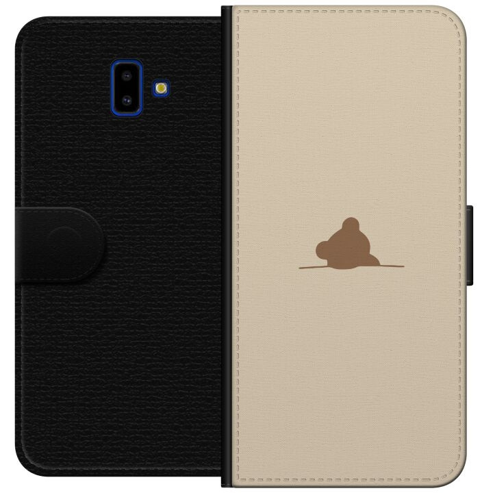 Lompakkokotelo Samsung Galaxy J6+-laitteelle, jossa on Nalle kuvio ryhmässä ÄLYPUHELIMET JA TABLETIT / Puhelimen suojakotelo / Samsung @ TP E-commerce Nordic AB (A60517)