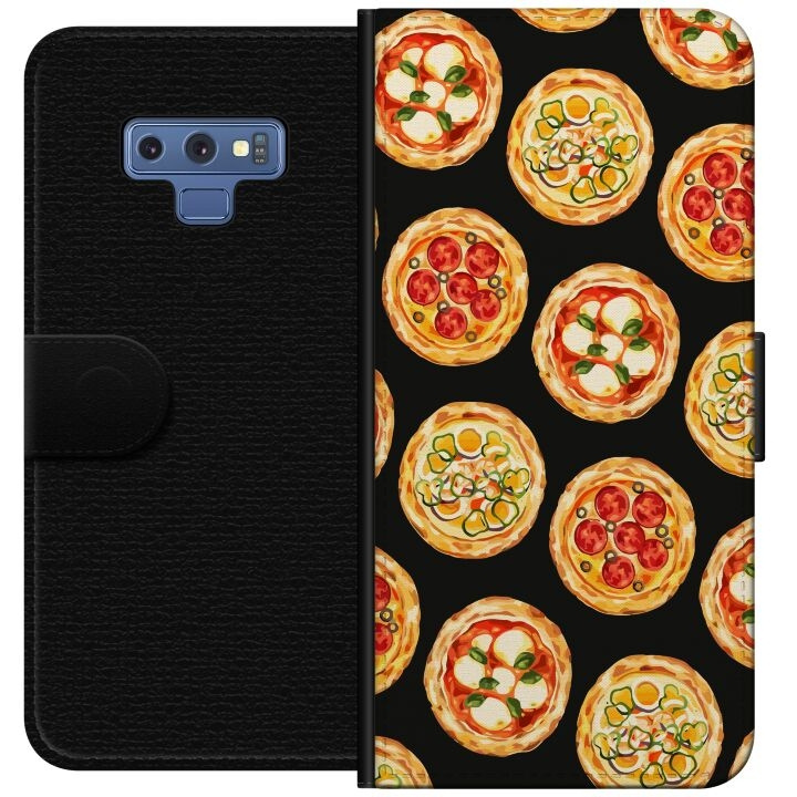 Lompakkokotelo Samsung Galaxy Note9-laitteelle, jossa on Pizza kuvio ryhmässä ÄLYPUHELIMET JA TABLETIT / Puhelimen suojakotelo / Samsung @ TP E-commerce Nordic AB (A60780)