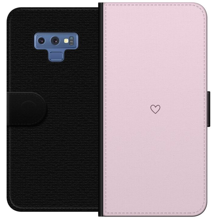 Lompakkokotelo Samsung Galaxy Note9-laitteelle, jossa on Sydän kuvio ryhmässä ÄLYPUHELIMET JA TABLETIT / Puhelimen suojakotelo / Samsung @ TP E-commerce Nordic AB (A60786)