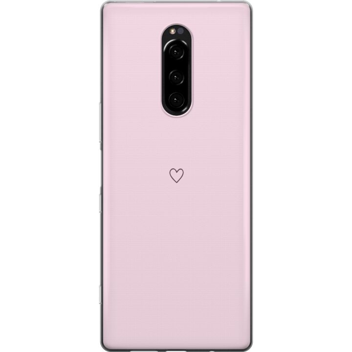 Kännykkäkuori Sony Xperia 1-laitteelle, jossa on Sydän kuvio ryhmässä ÄLYPUHELIMET JA TABLETIT / Puhelimen suojakotelo / Sony @ TP E-commerce Nordic AB (A60813)