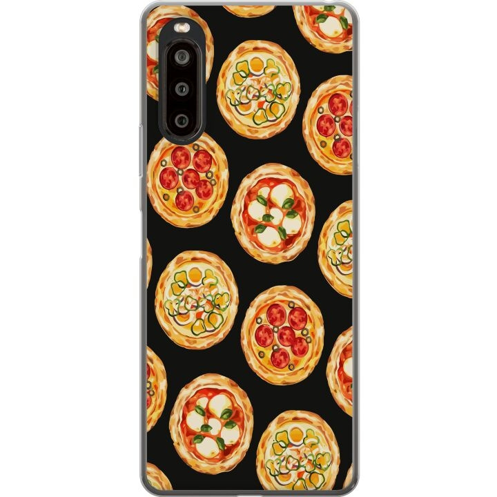 Kännykkäkuori Sony Xperia 10 II-laitteelle, jossa on Pizza kuvio ryhmässä ÄLYPUHELIMET JA TABLETIT / Puhelimen suojakotelo / Sony @ TP E-commerce Nordic AB (A60888)