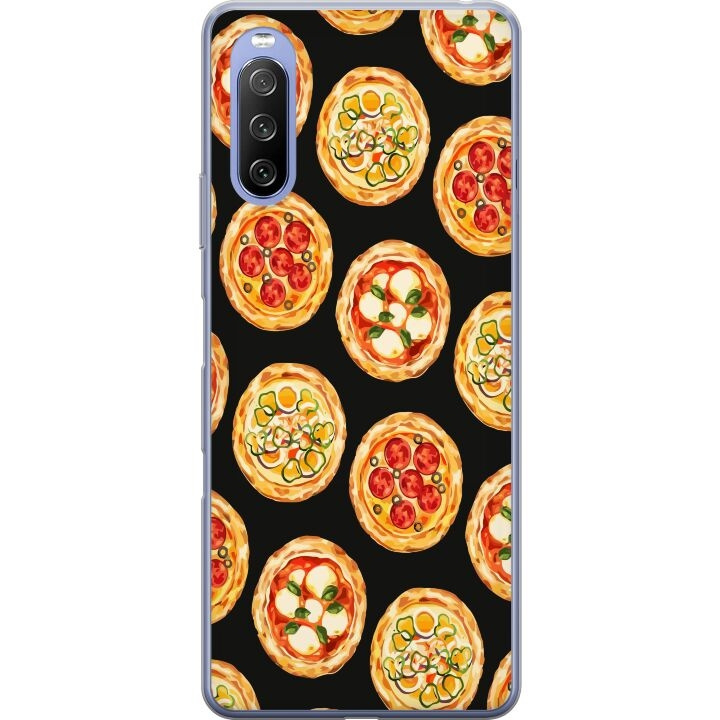 Kännykkäkuori Sony Xperia 10 III Lite-laitteelle, jossa on Pizza kuvio ryhmässä ÄLYPUHELIMET JA TABLETIT / Puhelimen suojakotelo / Sony @ TP E-commerce Nordic AB (A60969)