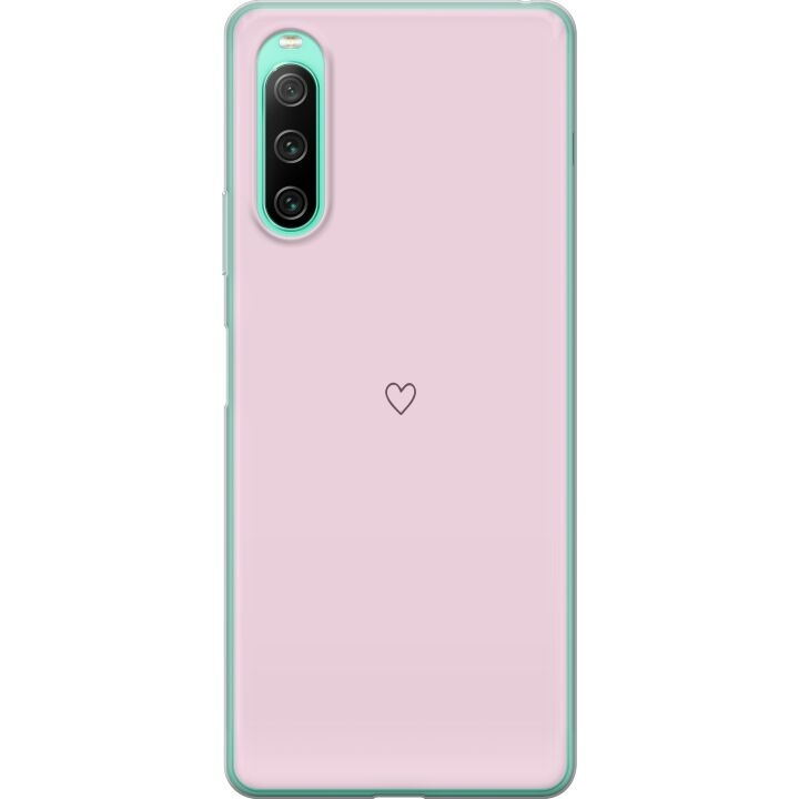 Kännykkäkuori Sony Xperia 10 IV-laitteelle, jossa on Sydän kuvio ryhmässä ÄLYPUHELIMET JA TABLETIT / Puhelimen suojakotelo / Sony @ TP E-commerce Nordic AB (A61029)